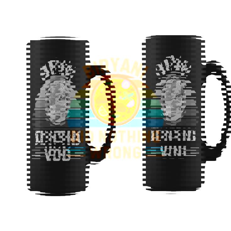 レトロ ビリヤニ Did Nothing Wrong ヴィンテージ ビリヤニ 食品愛好家 コーヒーマグ