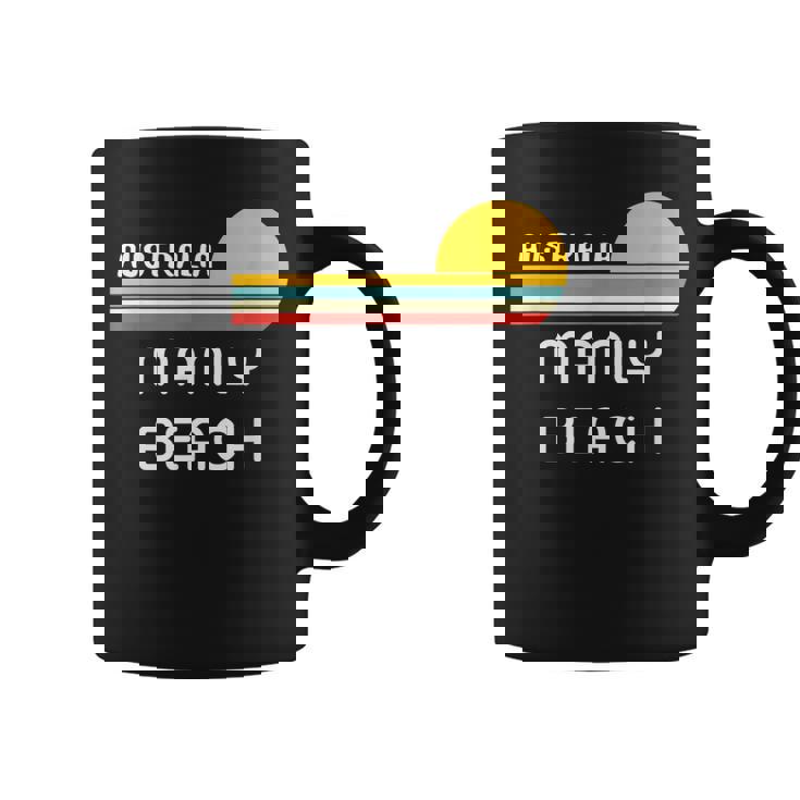 レトロ マンリービーチ オリジナル オーストラリア ヴィンテージ 70年代サンセット アート コーヒーマグ