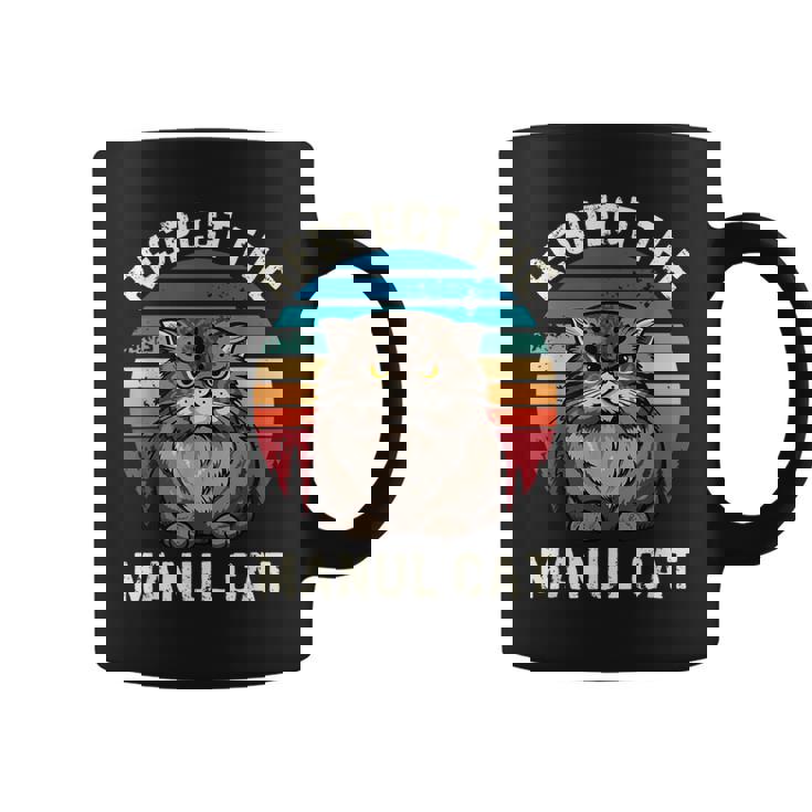 レトロ リスペクト マヌル 猫 ヴィンテージ グランジ マヌル 猫好き コーヒーマグ