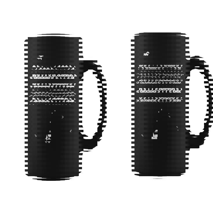 レトロなヴィンテージビデオゲームスペースシューティングアーケード コーヒーマグ