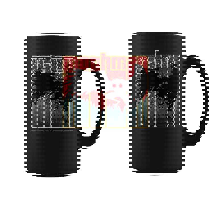 レトロモスマン-オリジナルのウェストバージニアクリプティッドアートワーク コーヒーマグ