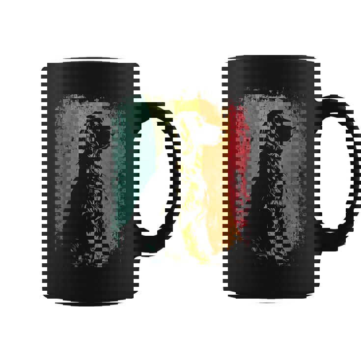 レトロヴィンテージドッグデザインイングリッシュコッカースパニエル コーヒーマグ