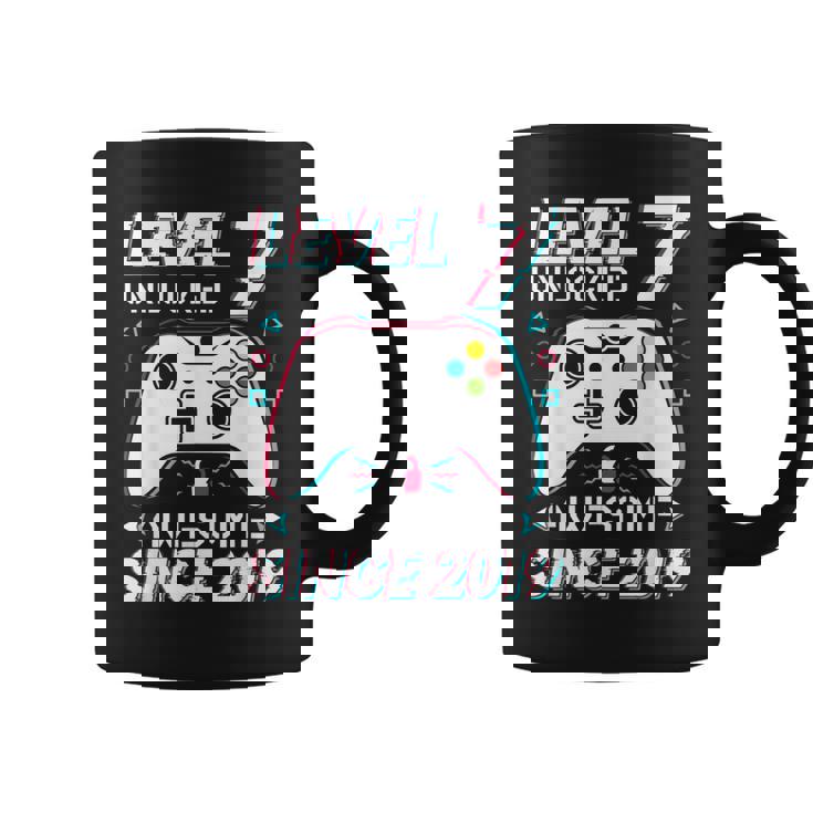 レベル 7 アンロック ビデオゲーム 7歳の誕生日 7歳の男の子 コーヒーマグ