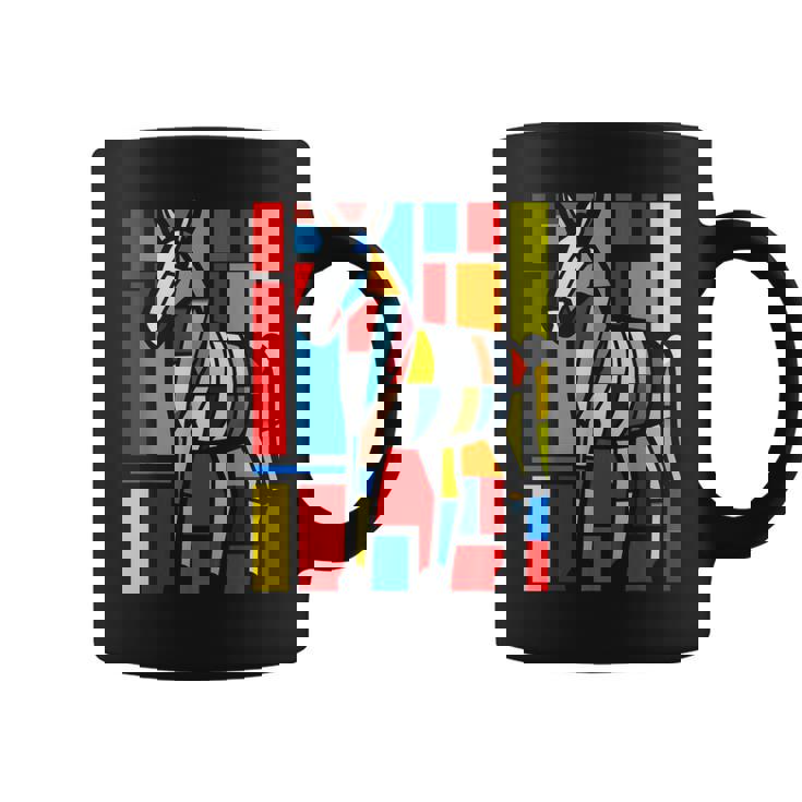 ロバ カラフル 動物 グラフィック アートワーク ロバ コーヒーマグ