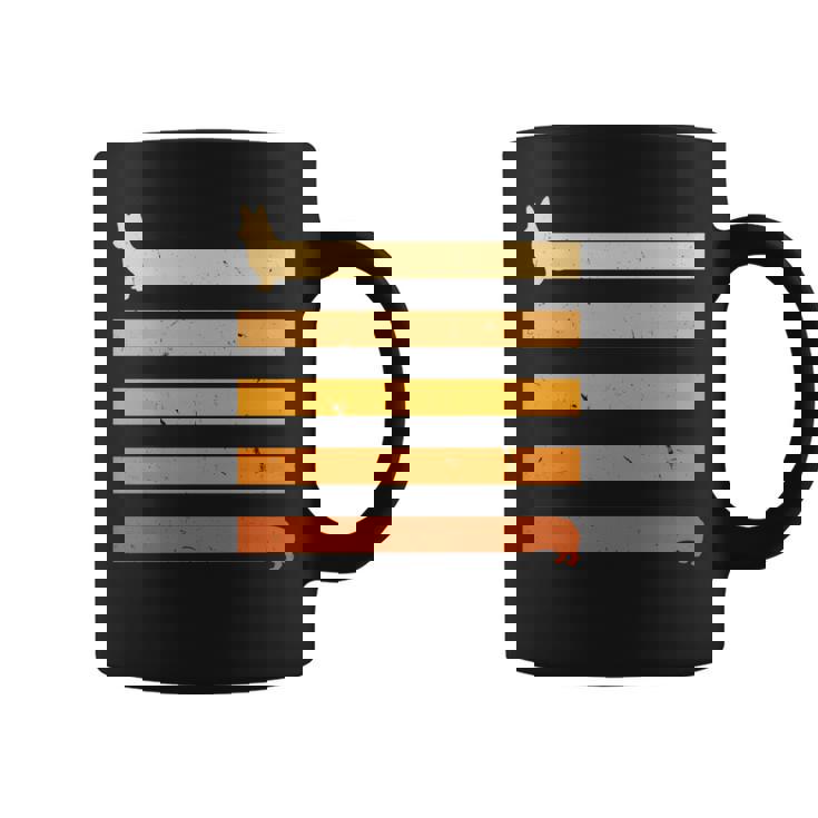 ロングコーギー犬カーディガン ウェルシュコーギー犬ギフト 長袖tシャツ コーヒーマグ