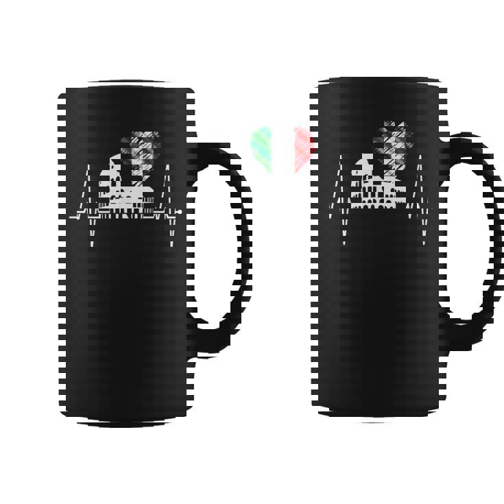 ローマ コロッセオ ハートビート イタリア イタリア国旗 ハート ローマン ローマ コーヒーマグ