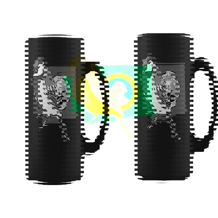 ワシントン州旗 ゴールドフィンチ 鳥 コーヒーマグ