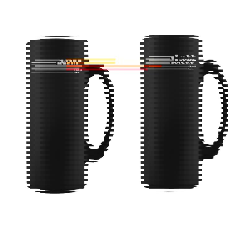 ヴィンテージ 1980年代グラフィックスタイル ホノルル ハワイ コーヒーマグ