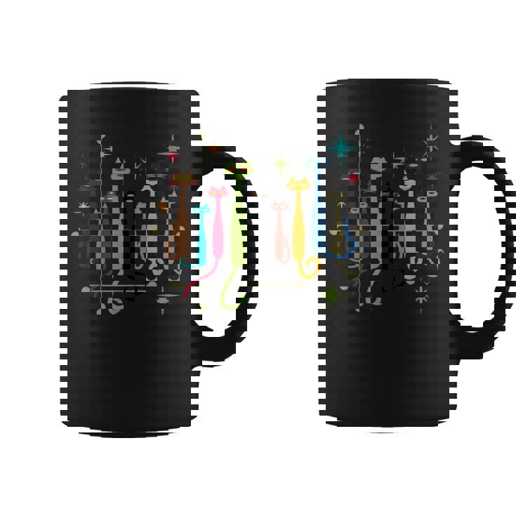 ヴィンテージ レトロ ミッドセンチュリー モダン ルック 猫 50S 60S スタイル コーヒーマグ