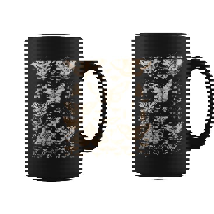 ヴィンテージ 蛾 蝶 自然 イラスト アート コーヒーマグ