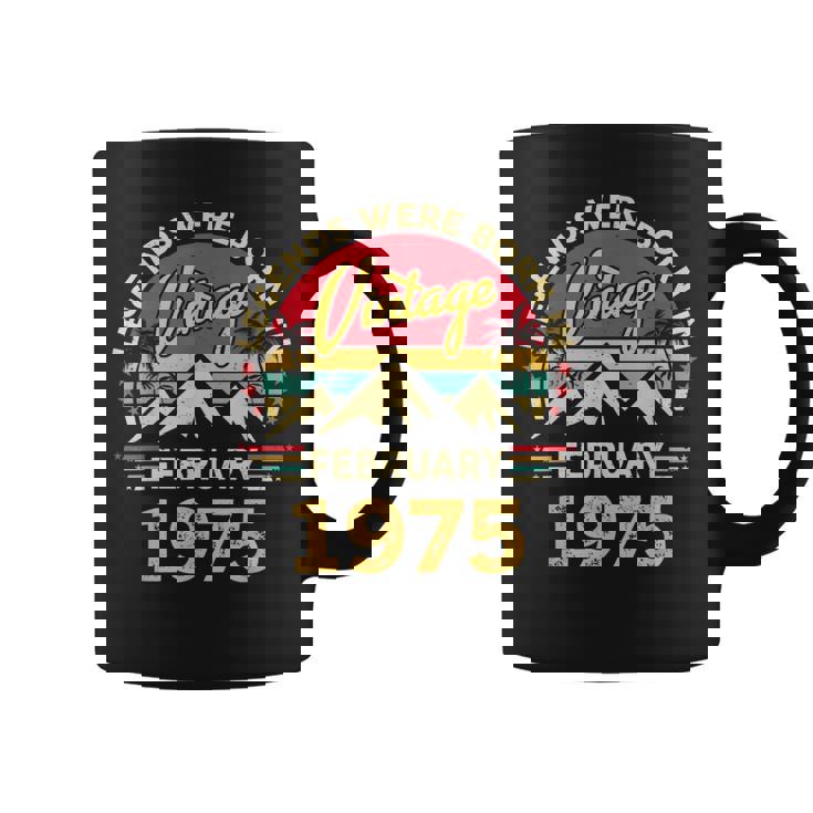 ヴィンテージ51歳の誕生日レジェンドは1975年2月に誕生しました。 コーヒーマグ