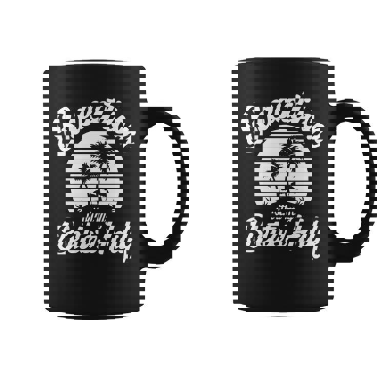 ヴィンテージbaecation With My Better ハーフマッチングカップル 長袖tシャツ コーヒーマグ