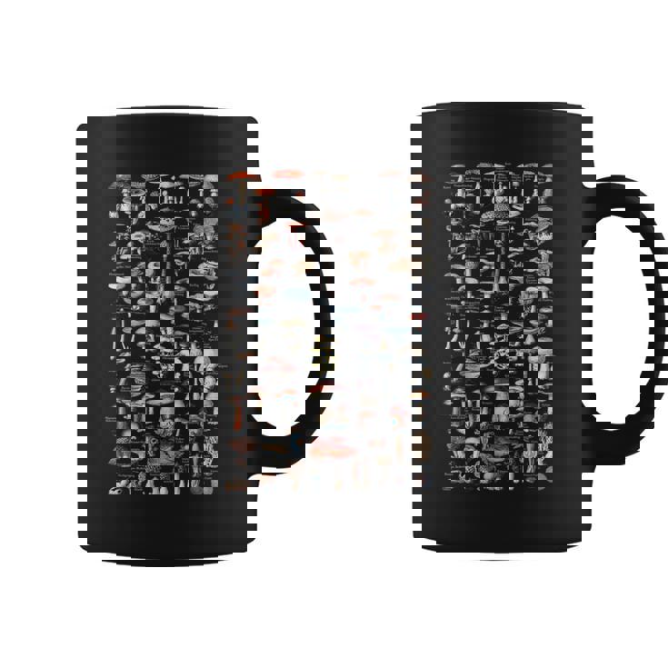 ヴィンテージマッシュルームピッカードイツ語の名前 闇 コーヒーマグ