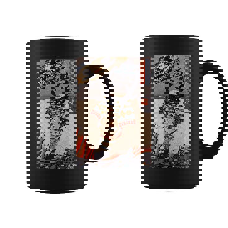 ヴィンテージ日本アート 歌川戦士武田信玄 武田信玄 コーヒーマグ