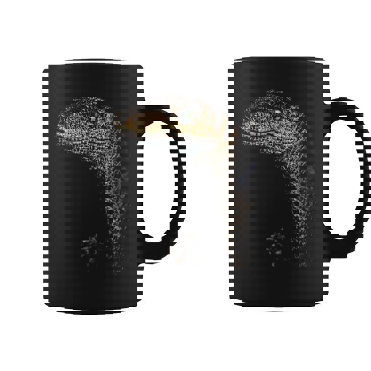 ヴェロキラプトル恐竜狩りリアルなグラフィックデザイン 長袖tシャツ コーヒーマグ