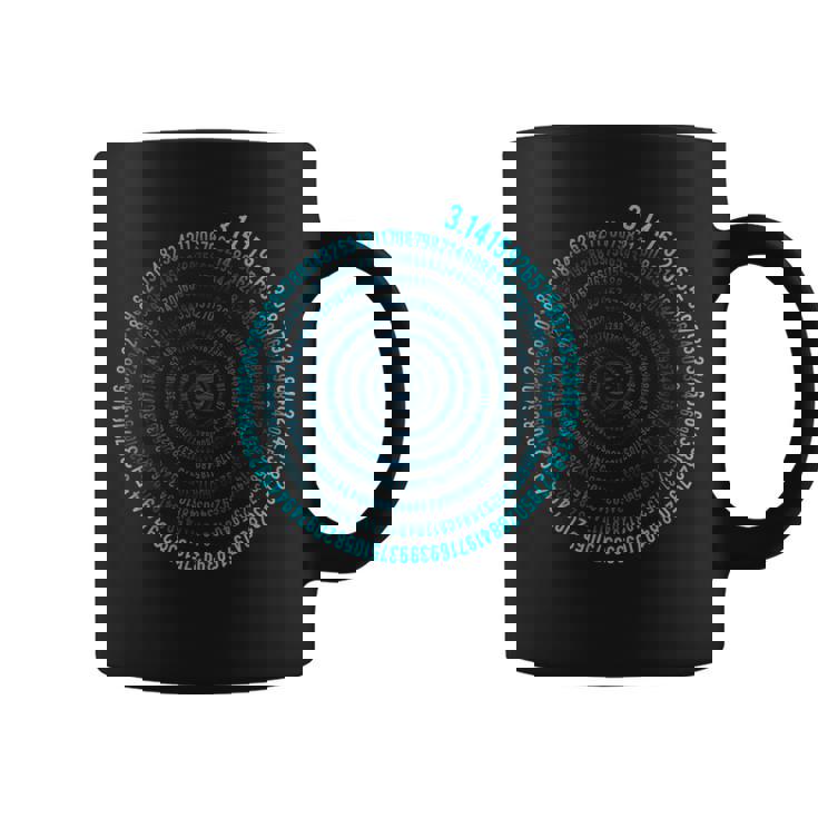 不合理な数字 Pi シンボル インフィニティ ヘリックス スパイラル 算数 コーヒーマグ