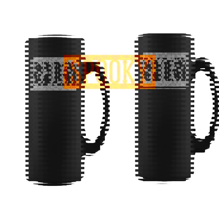 不気味なオレンジハロウィンパンプキン柄tシャツ コーヒーマグ