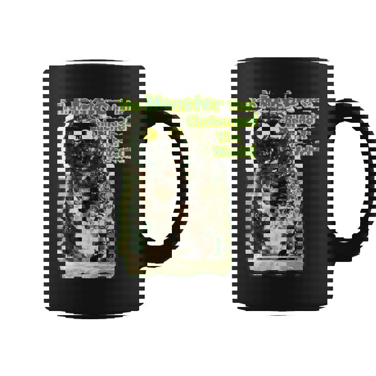 世界に挑んだヴィンテージクラシックホラーモンスター 長袖tシャツ コーヒーマグ