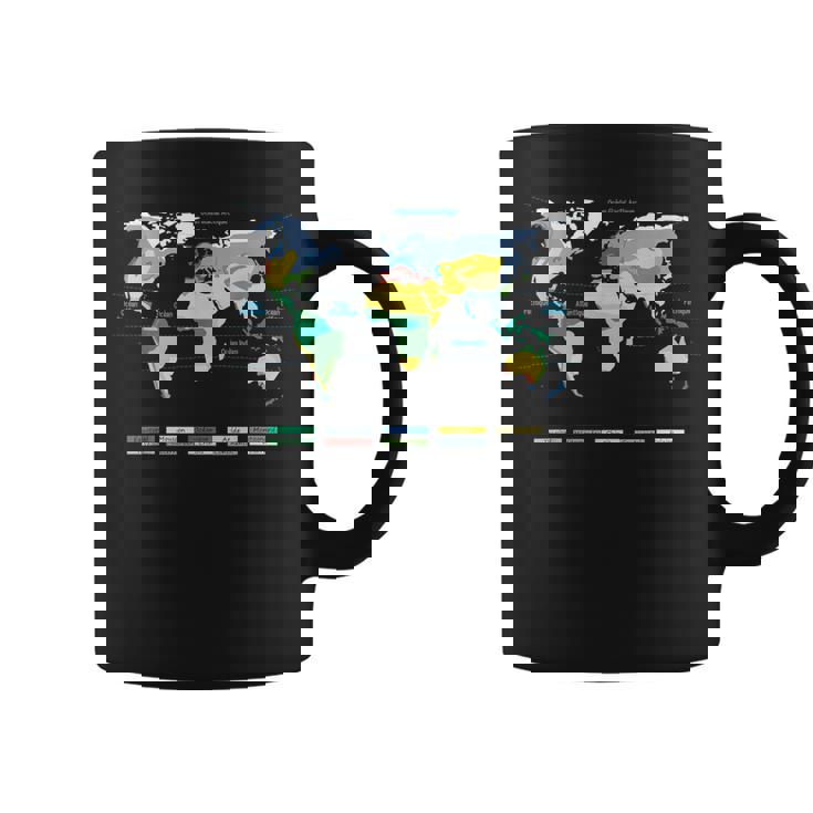 世界地図 気候帯 海洋名 フランス語 コーヒーマグ