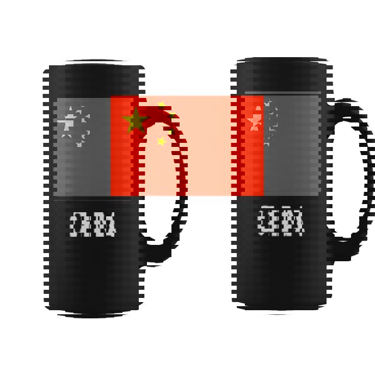 中国国旗シャツ コーヒーマグ