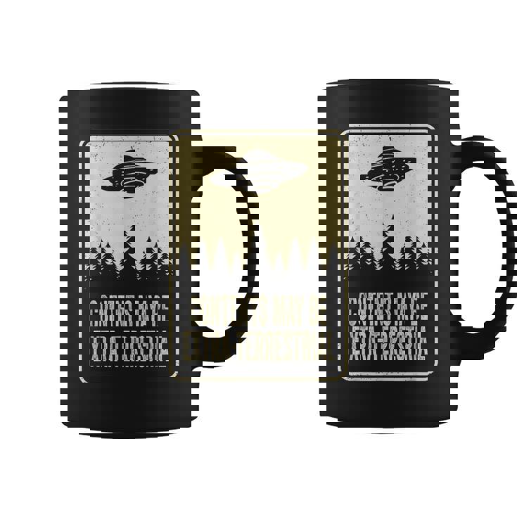 中身は地球外ufo 月曜日 宇宙人宇宙 コーヒーマグ