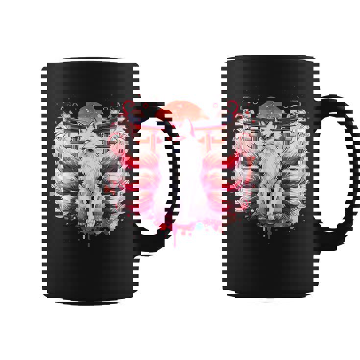 九尾狐 きつねと鳥居門 コーヒーマグ