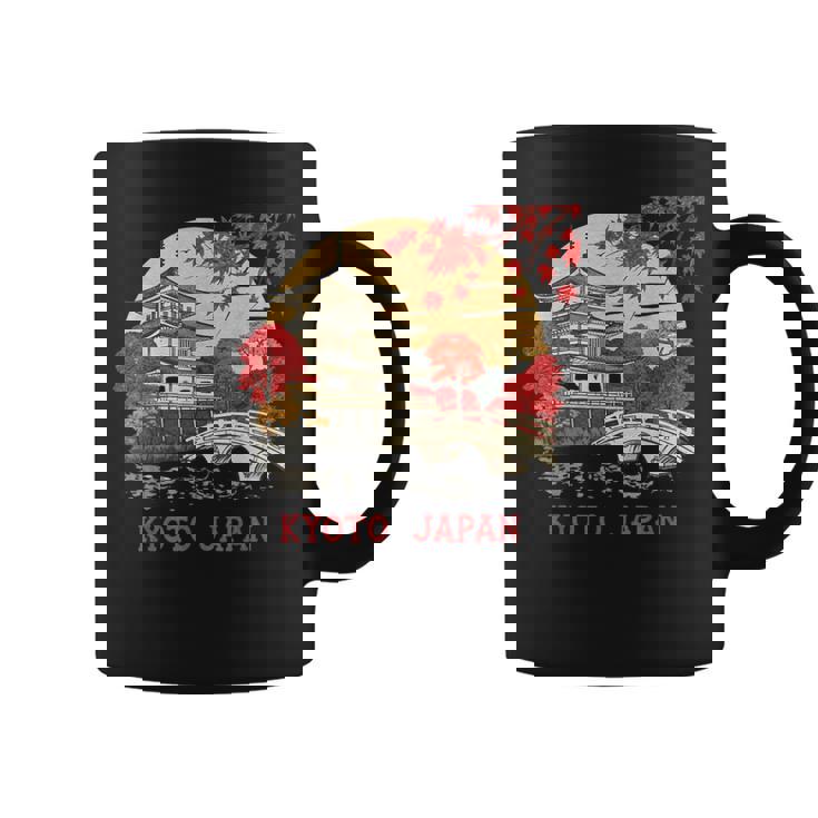 京都 日本 パゴダ 秋 風景 アート お土産 コーヒーマグ
