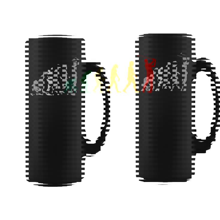 人類の進化 ネタ ゴルフ ゴルフ好き ゴルフファン ゴルファー おもしろ ゴルフ部 コーヒーマグ