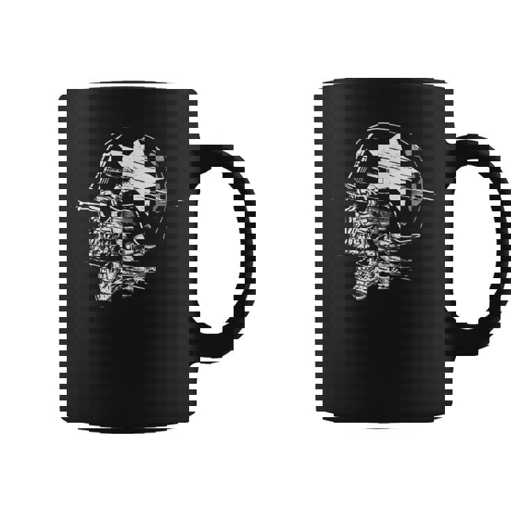 兵士 スカル スケルトン ミリタリー アーミー メモリアルデー 愛国心 コーヒーマグ
