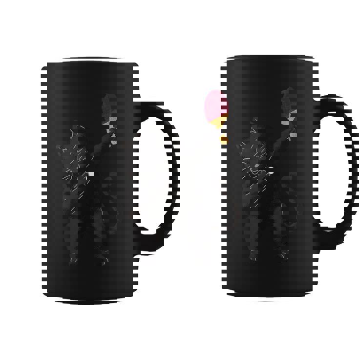 卓球黒猫ピンポン服 猫ピンポン コーヒーマグ