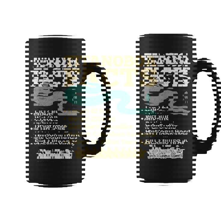 古代最強蛇ティタノボア解説 Titanoboa Facts 恐竜時代雑学 科学学習 コーヒーマグ