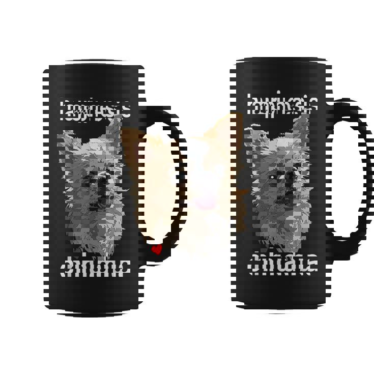 幸せはロングヘア チワワ 長髪 チワワ ママ パパ コーヒーマグ