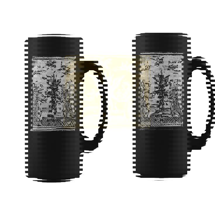 悪魔のオカルトの犠牲ゴスホラー 美的木版画 コーヒーマグ