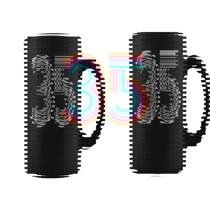 数字 35 35周年 男性 女性 35歳の誕生日 コーヒーマグ