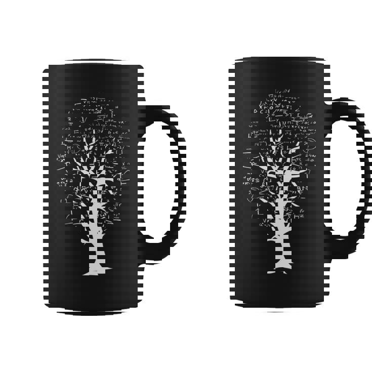 数学知識ツリー – 数式と方程式 長袖tシャツ コーヒーマグ