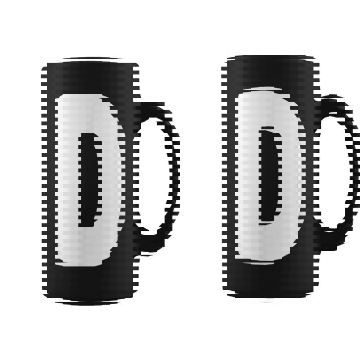 文字d 大文字 アルファベット モノグラム イニシャル コーヒーマグ