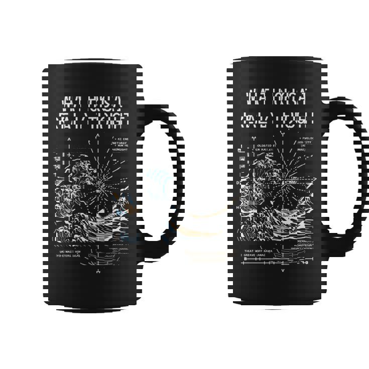 日本 大波動物理学 北斎 水 動き 数学 科学 長袖tシャツ コーヒーマグ