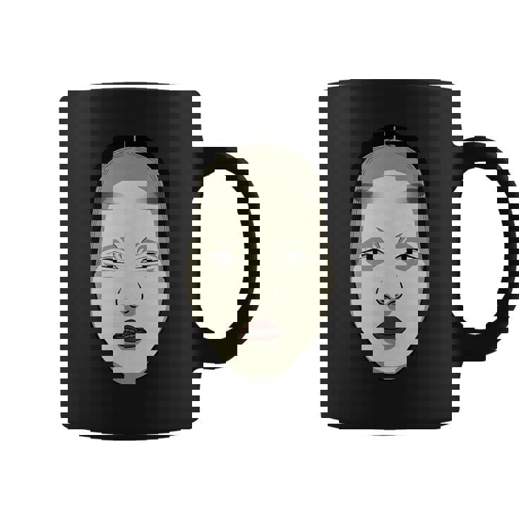 日本の能面 若女や若い女 コーヒーマグ