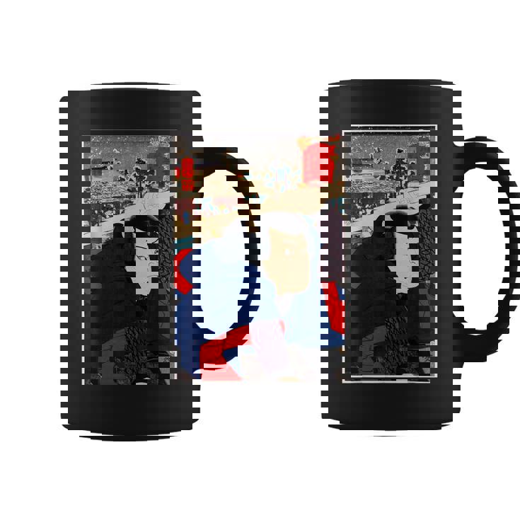 日本レトロアート 宮本武蔵 歌川国芳作 コーヒーマグ