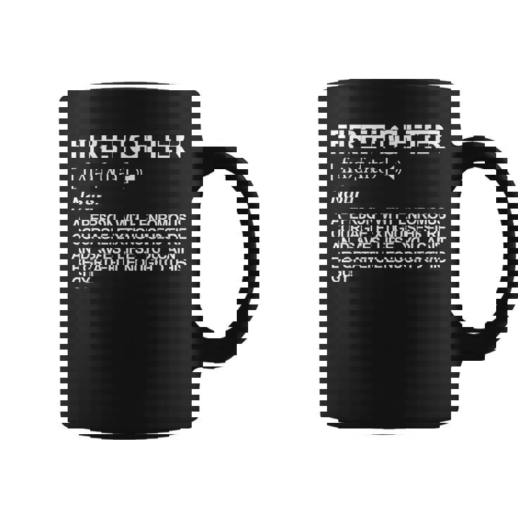 消防士の定義 コーヒーマグ