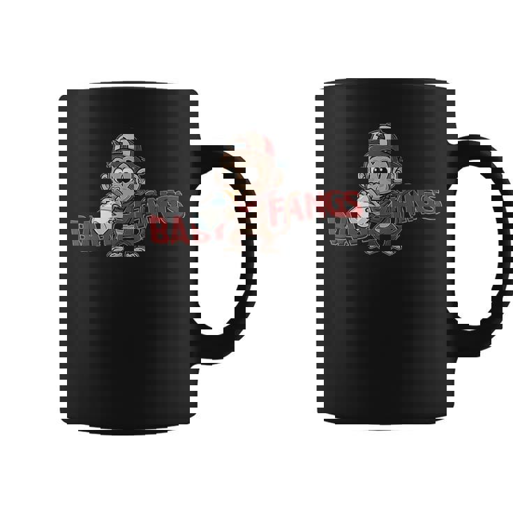 猿 子猿 ミルクを飲む赤ちゃん猿【Baby Fangs】 コーヒーマグ