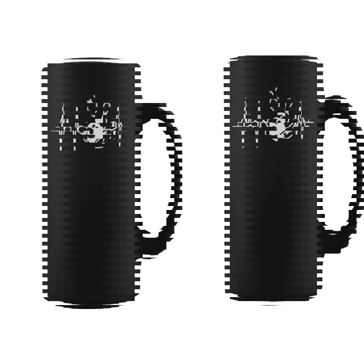 男性用ボウリングハートビートボウリングシャツ コーヒーマグ