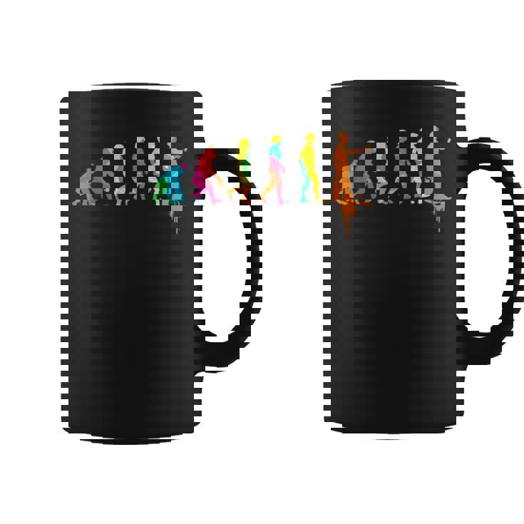 画家 I 進化 絵画 作家 工作 絵画 受験 ユーモア コーヒーマグ