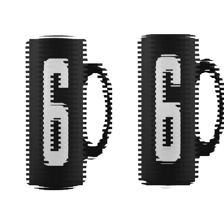 番号 6インチ ホワイト コーヒーマグ