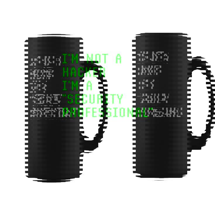 私はハッカーではありません私はサイバーセキュリティの専門家のコンピューターです Cyberecurity コーヒーマグ