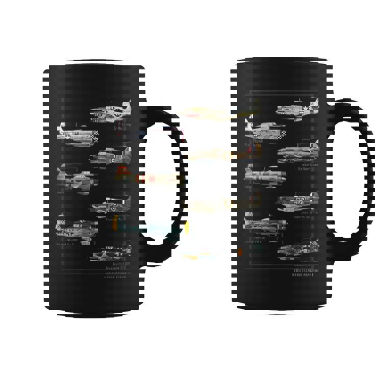 第二次世界大戦 ウォーバード戦闘機 航空機 コーヒーマグ