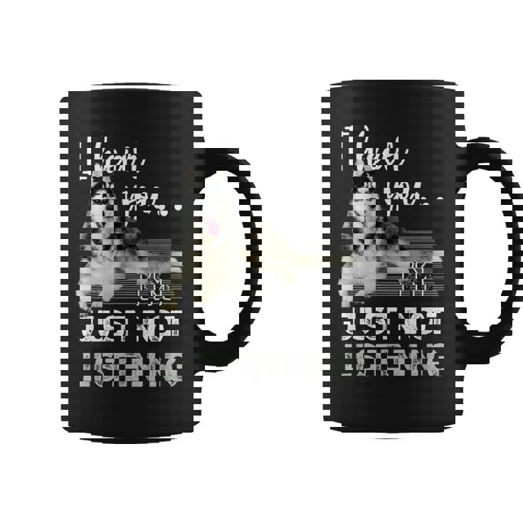 聞こえてるよ聞いていないだけだシベリアンハスキー恋人 コーヒーマグ