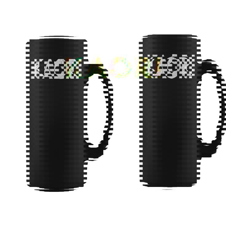 色鉛筆ネームデザインKaori 長袖tシャツ コーヒーマグ