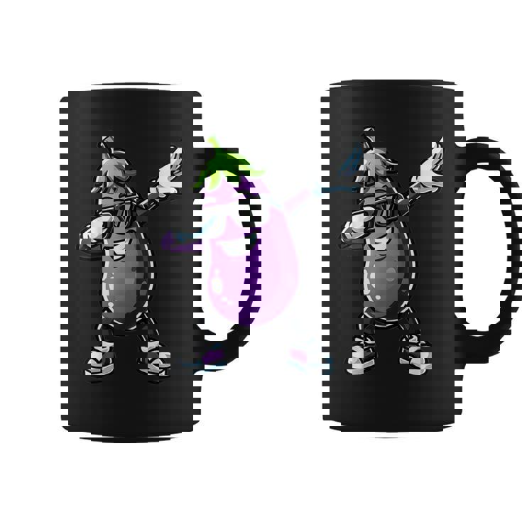 茄子を軽くたたく面白い野菜ギフト ナス付き コーヒーマグ