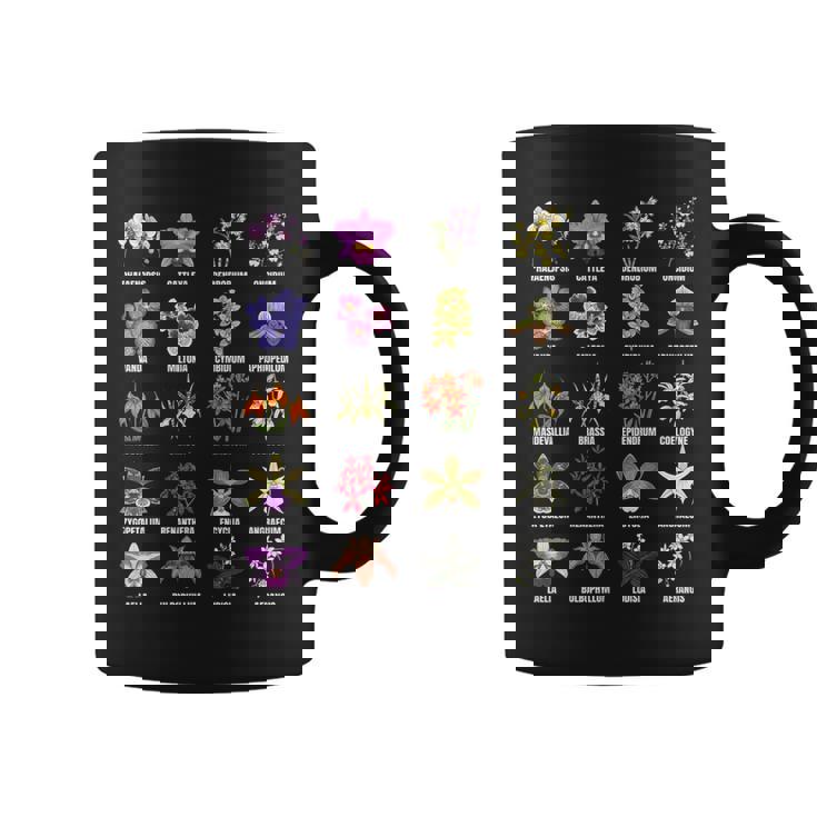 蘭の花の種類植物チャートガイド コーヒーマグ